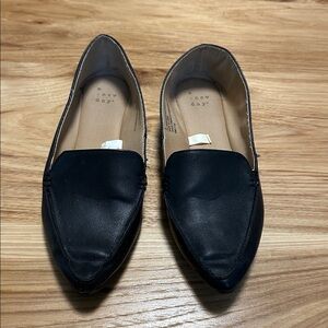 Black Pointed Loafers
